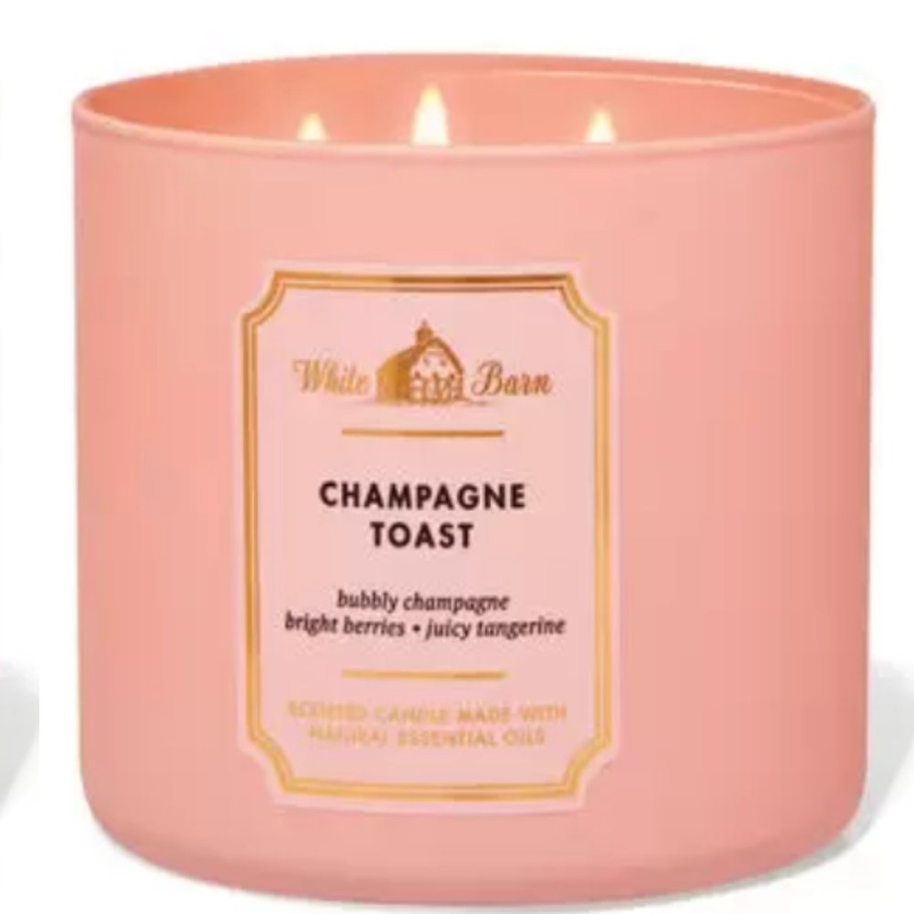 Bath and Body Works 2 pack Champagne Toast 3 Wick Candle